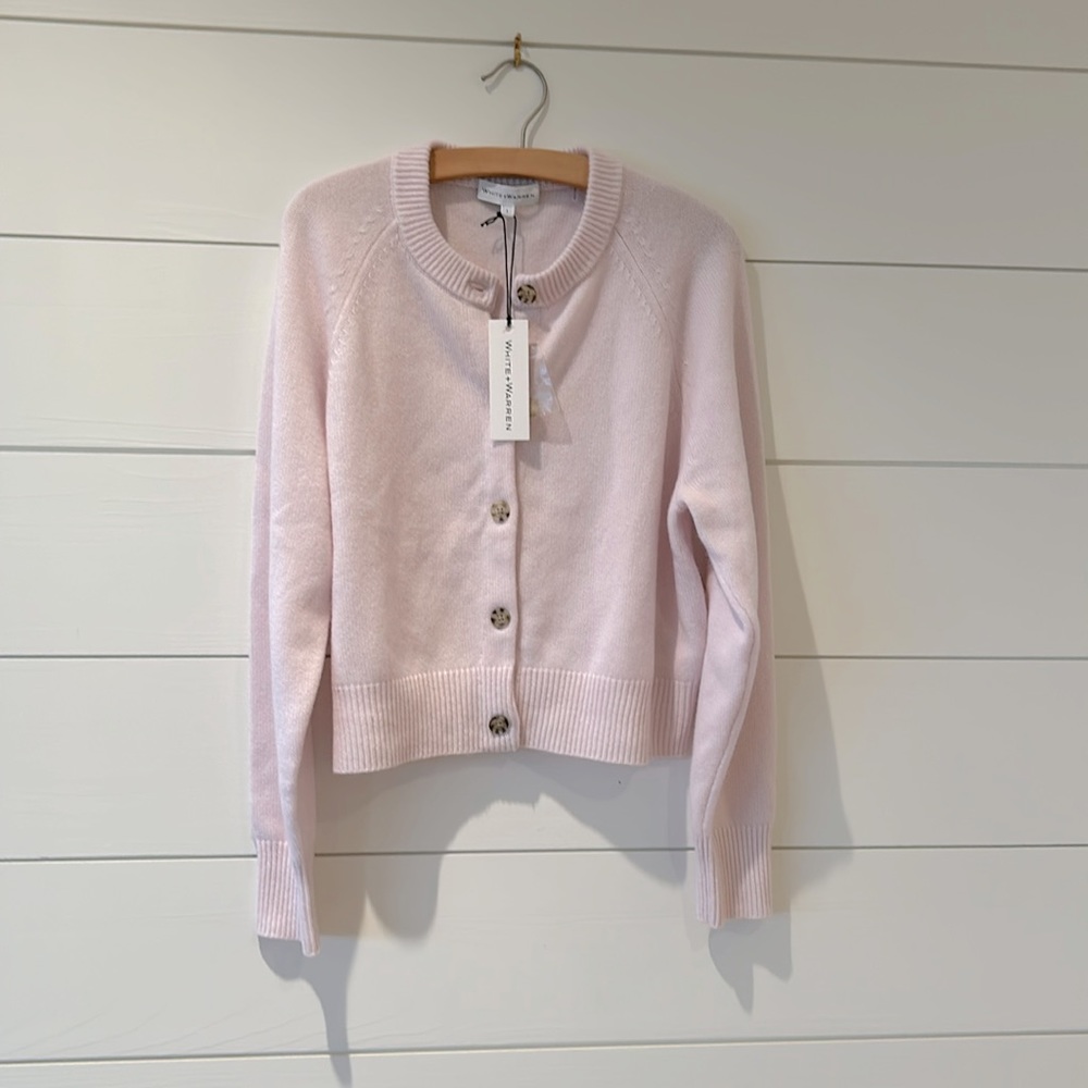 White & Warren Beautiful Soft Pink Cashmere Sweater